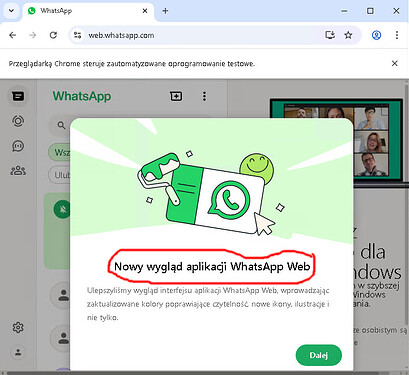 Zmiany po stronie WhatsAppa